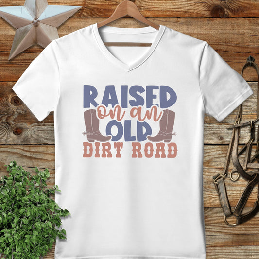Raised on Old Dirt Road V-neck