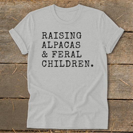 Raising Alpacas  Feral Children Softstyle Tee - Athletic Heather