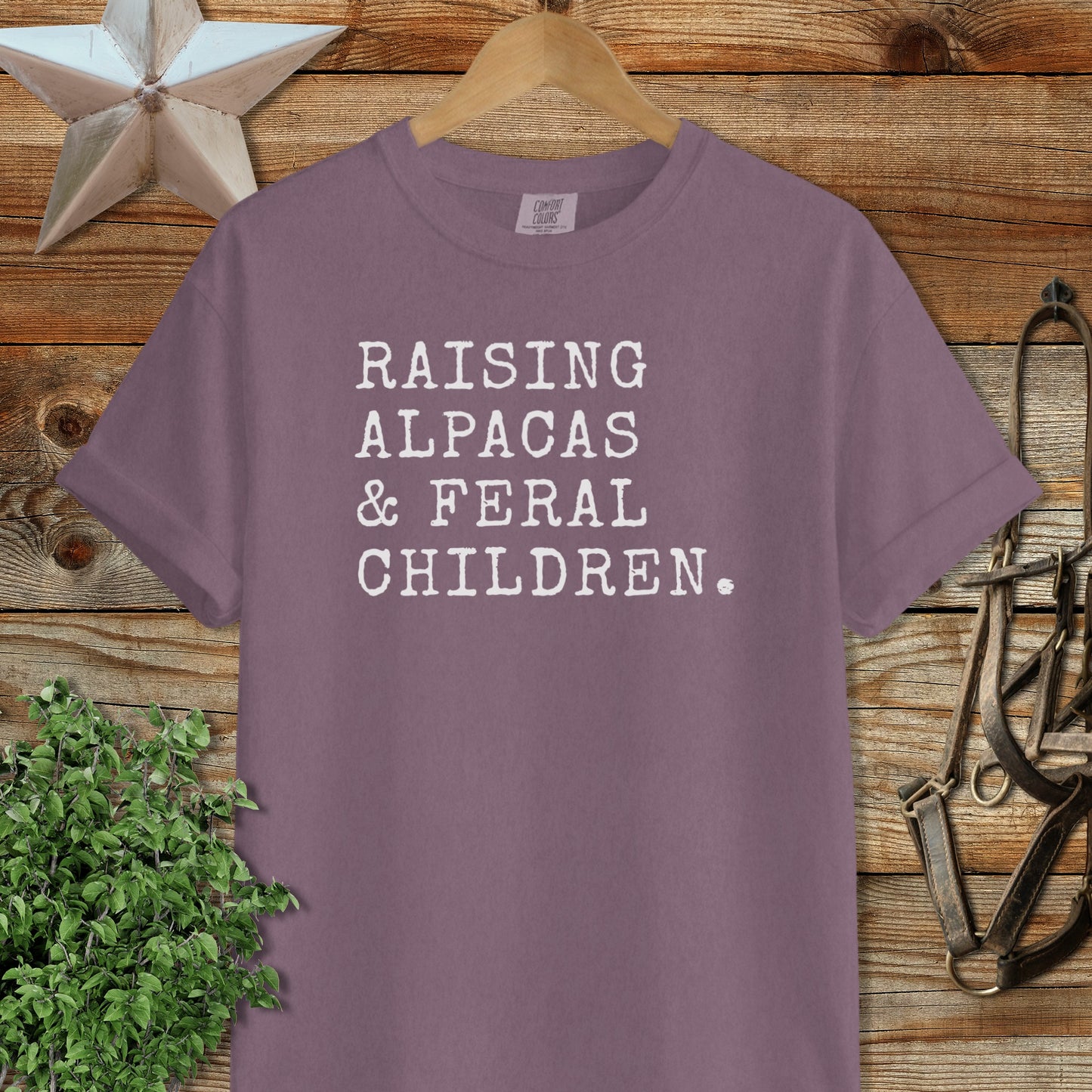 Raising Alpacas & Feral Children Signature Tee
