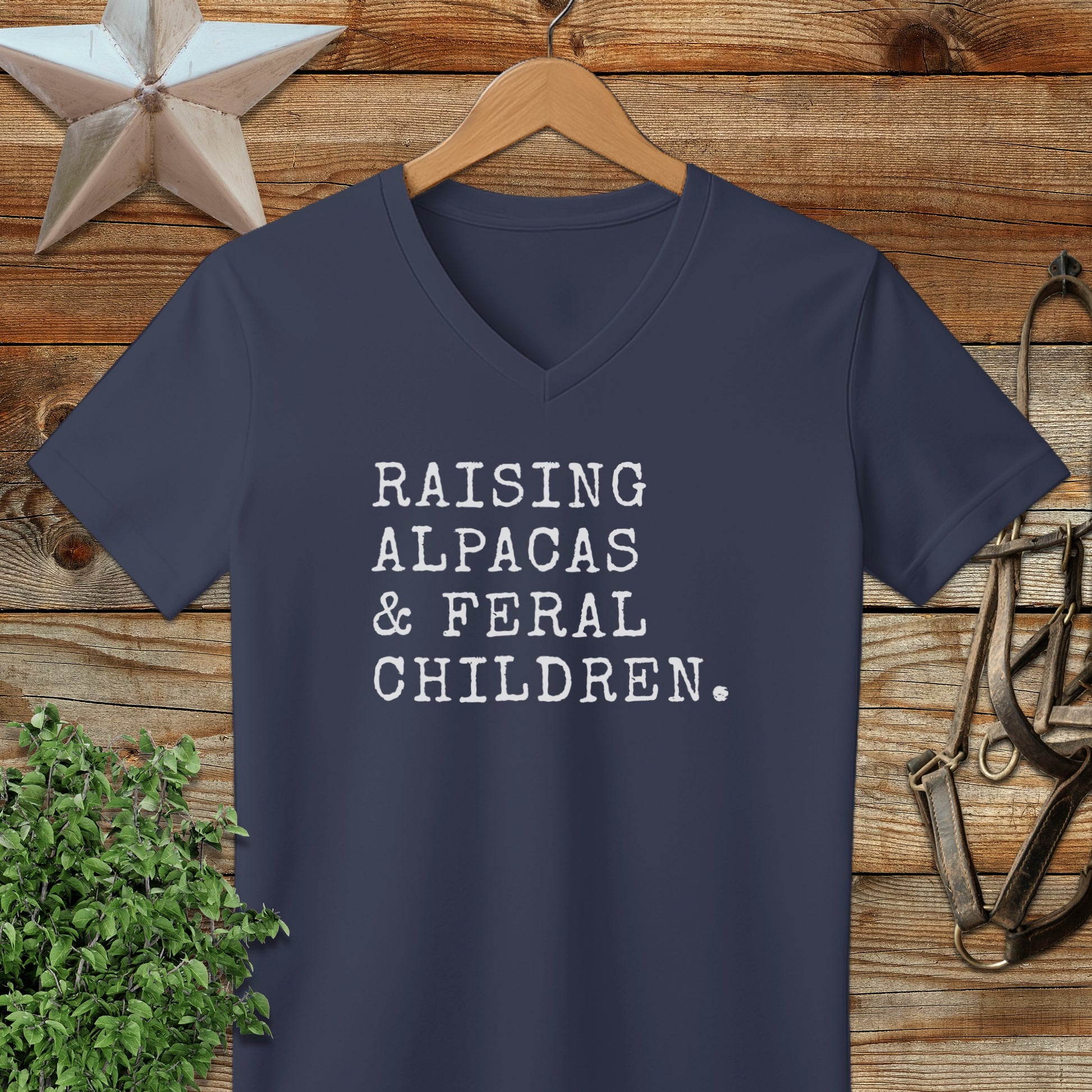 Raising Alpacas & Feral Children V-neck