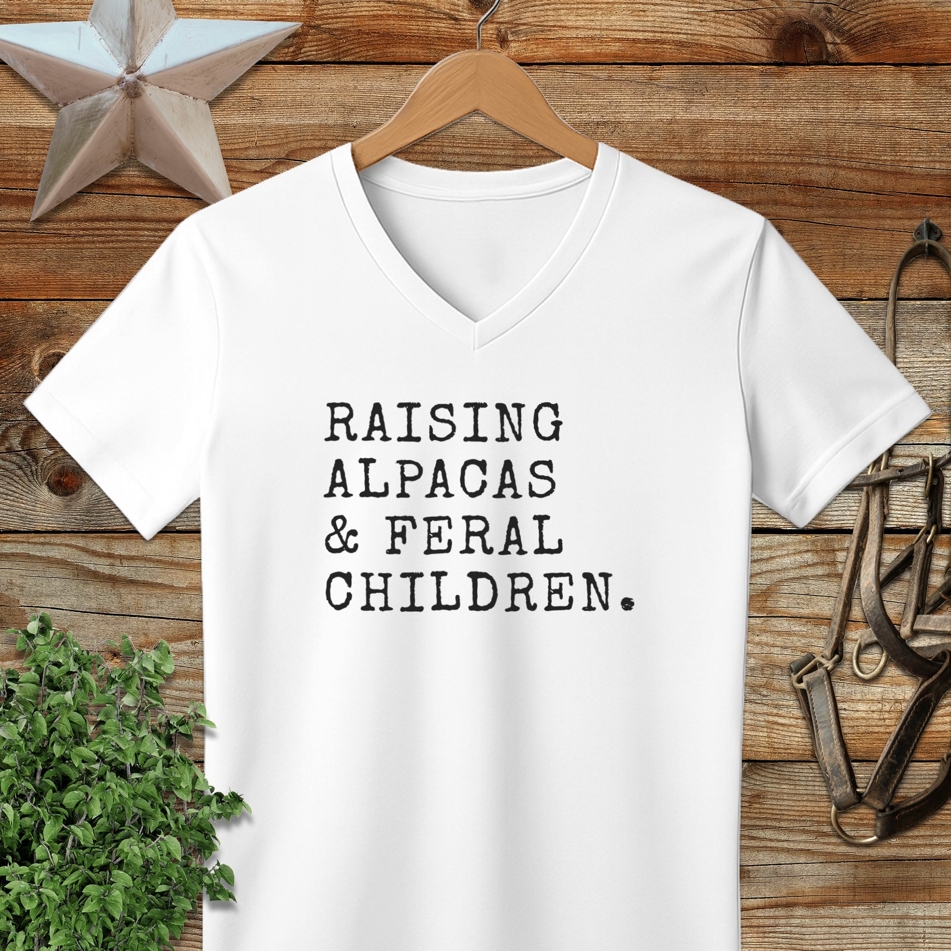 Raising Alpacas & Feral Children V-neck