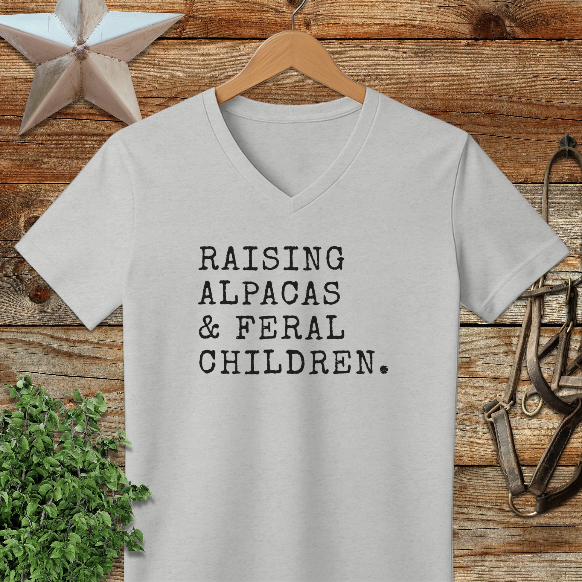 Raising Alpacas & Feral Children V-neck