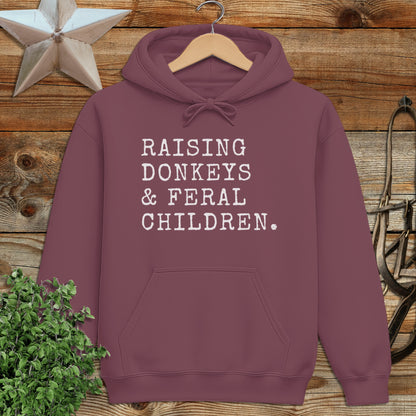 Raising Donkeys & Feral Children Hoodie