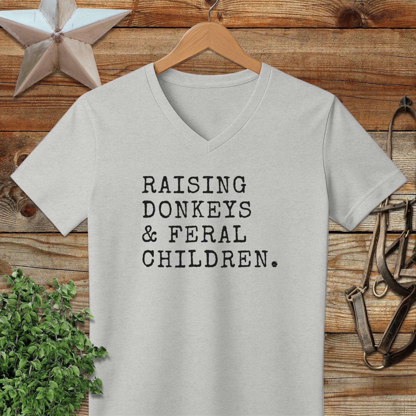 Raising Donkeys & Feral Children V-neck