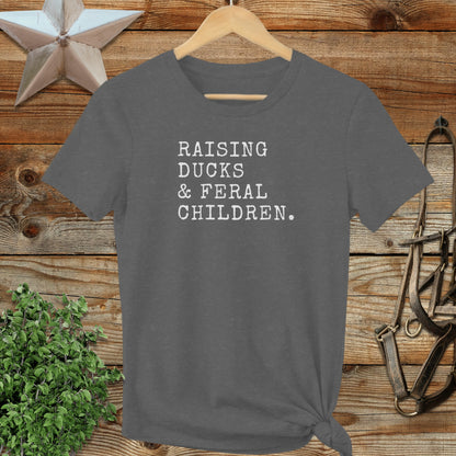Raising Ducks & Feral Children Ladies Tee