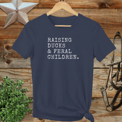 Raising Ducks & Feral Children Ladies Tee