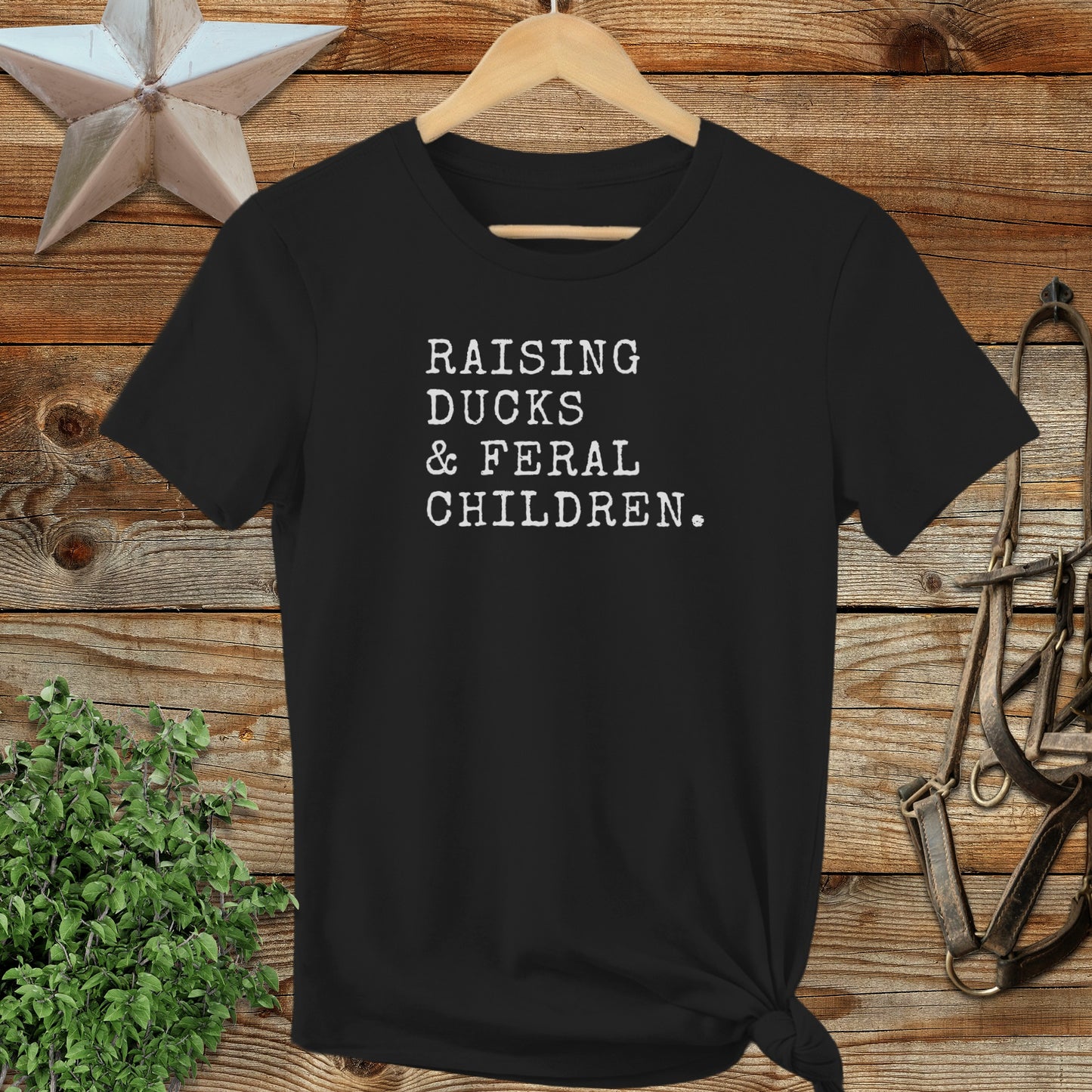 Raising Ducks & Feral Children Ladies Tee
