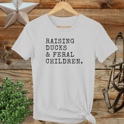 Raising Ducks & Feral Children Ladies Tee