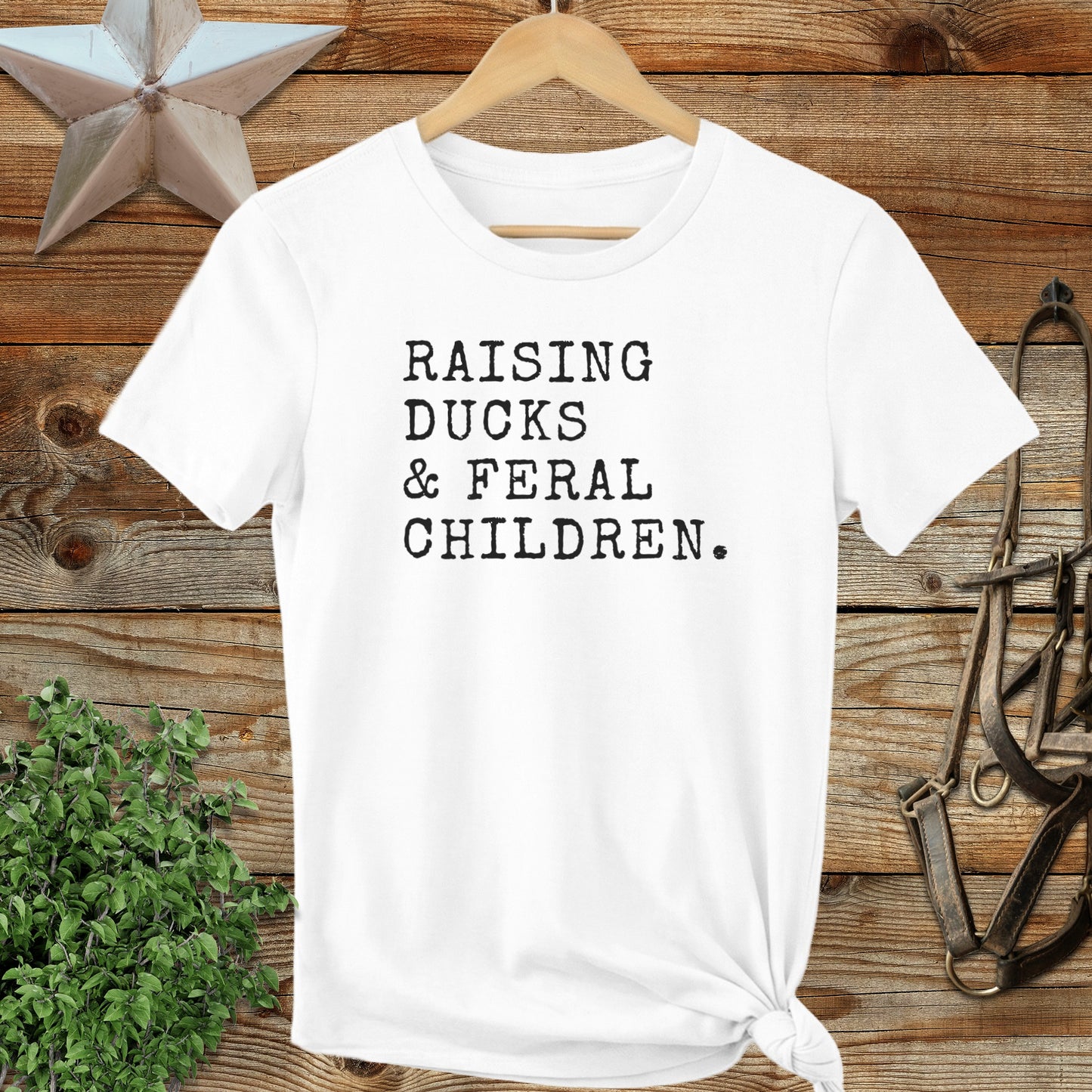 Raising Ducks & Feral Children Ladies Tee