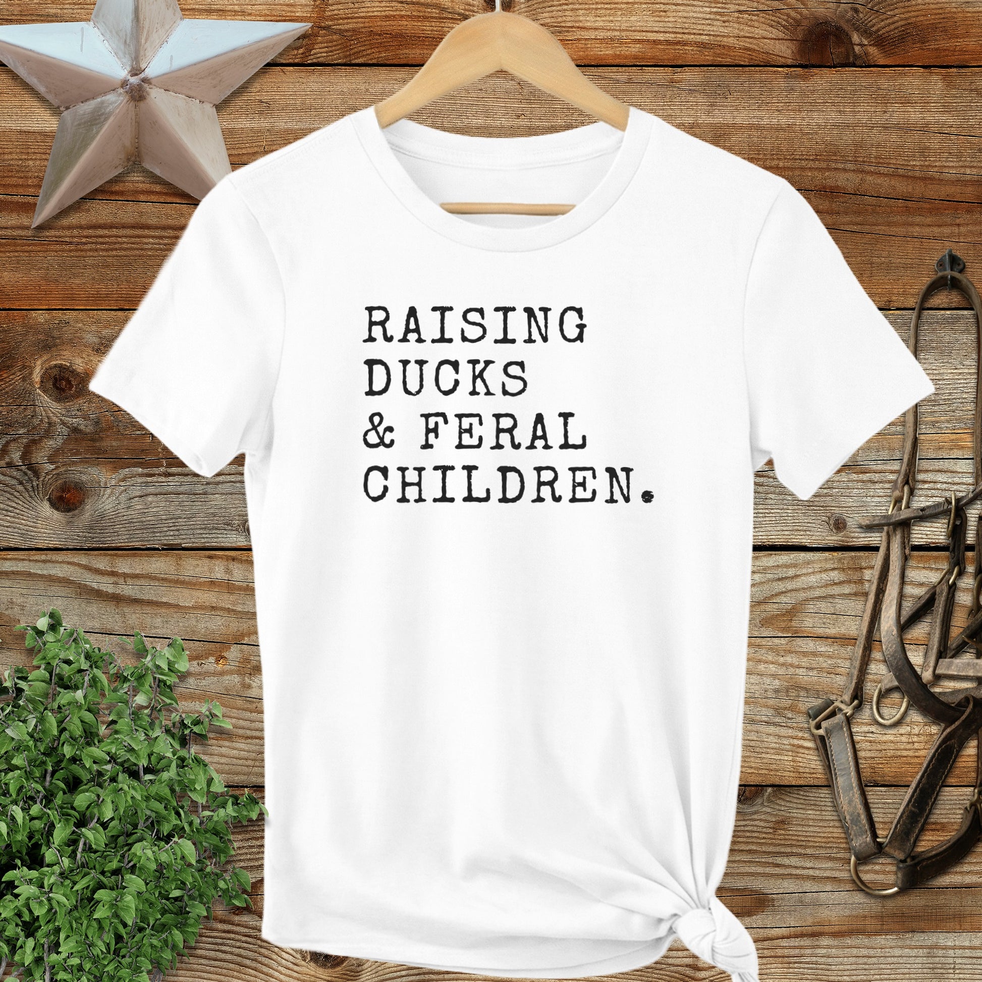 Raising Ducks & Feral Children Ladies Tee