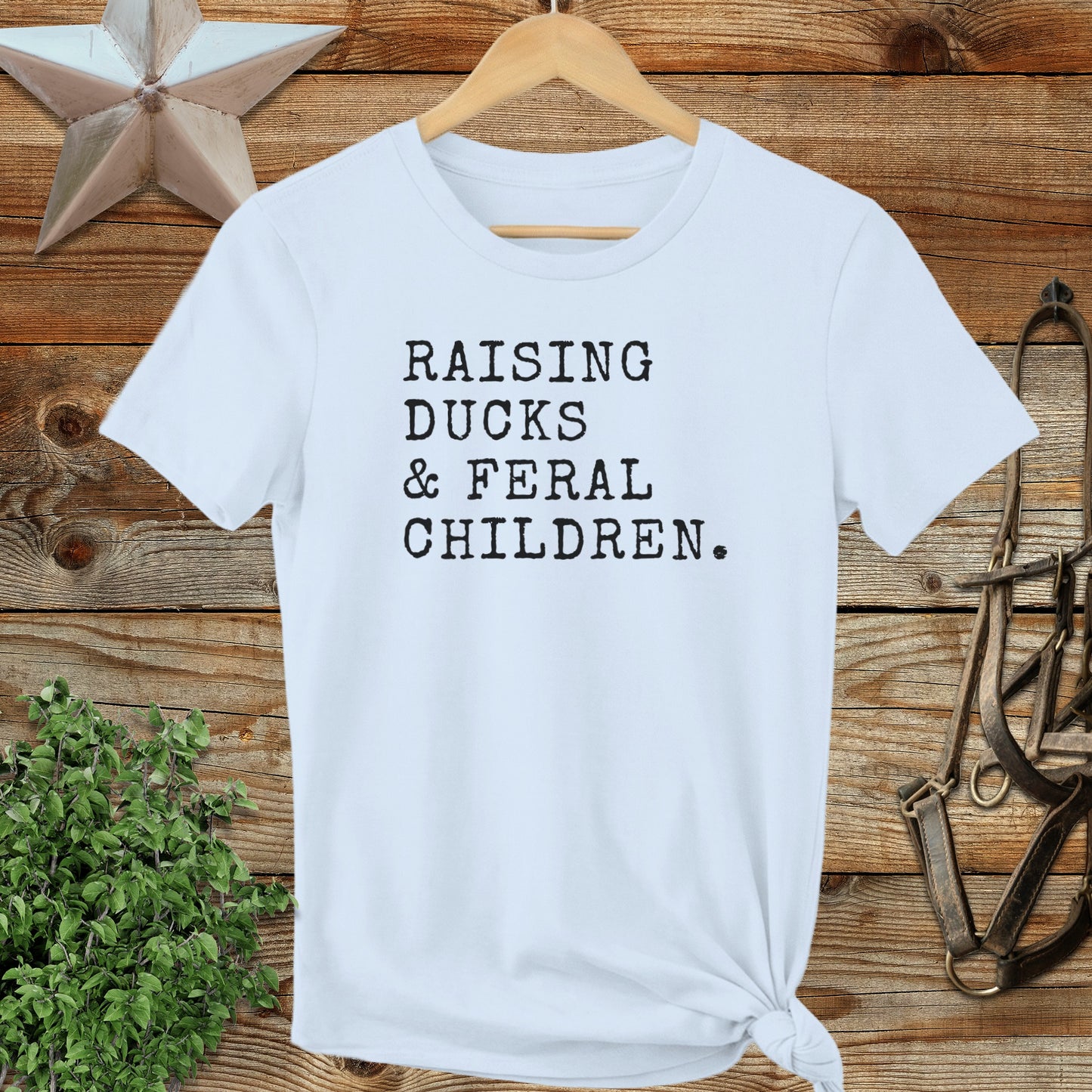Raising Ducks & Feral Children Ladies Tee