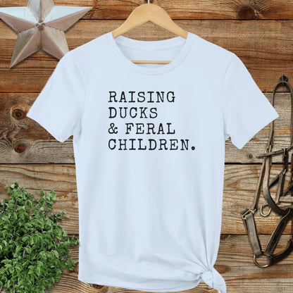 Raising Ducks & Feral Children Ladies Tee