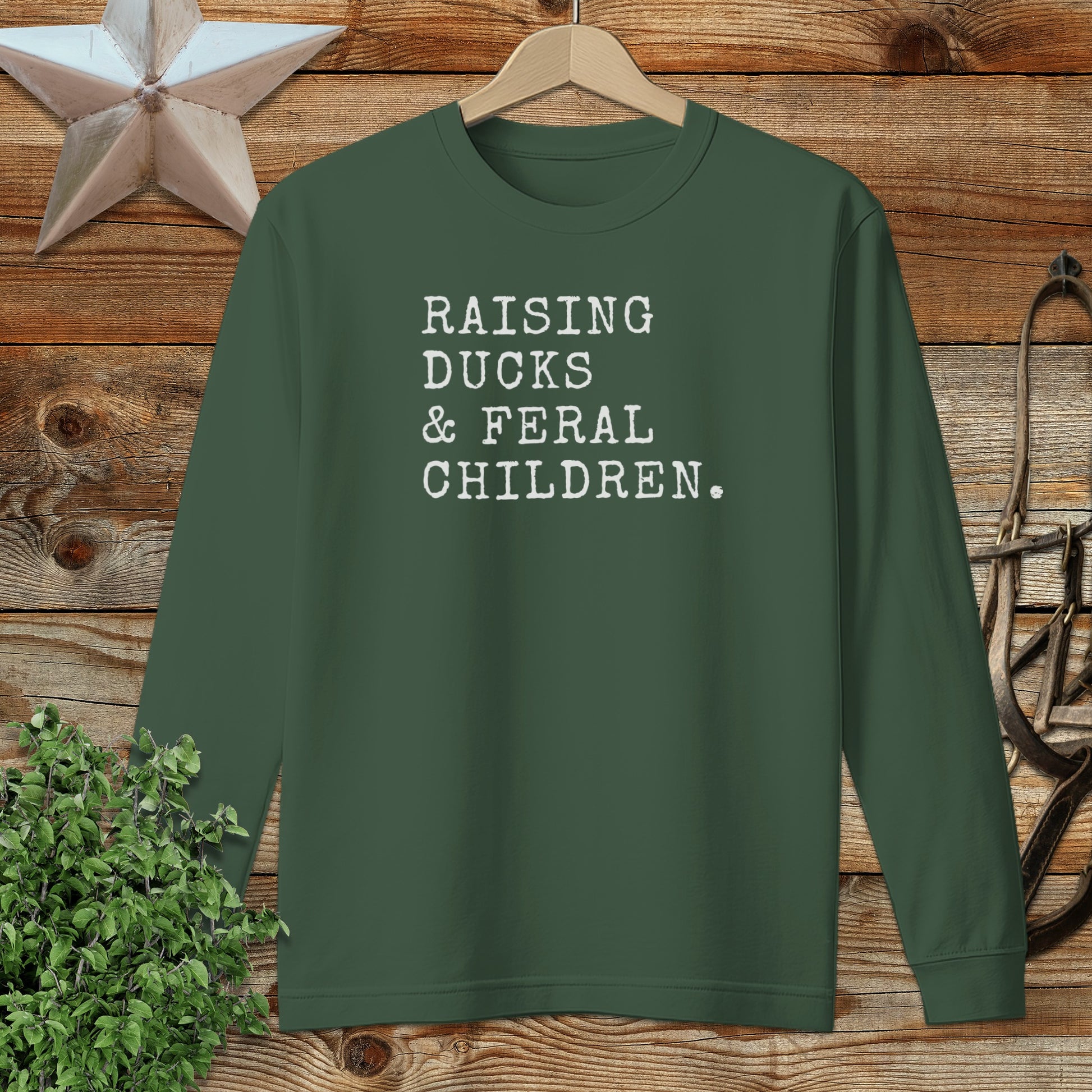 Raising Ducks & Feral Children Long Sleeve Tee