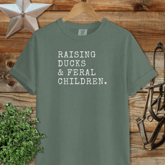 Raising Ducks & Feral Children Signature Tee