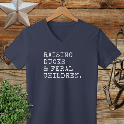 Raising Ducks & Feral Children V-neck