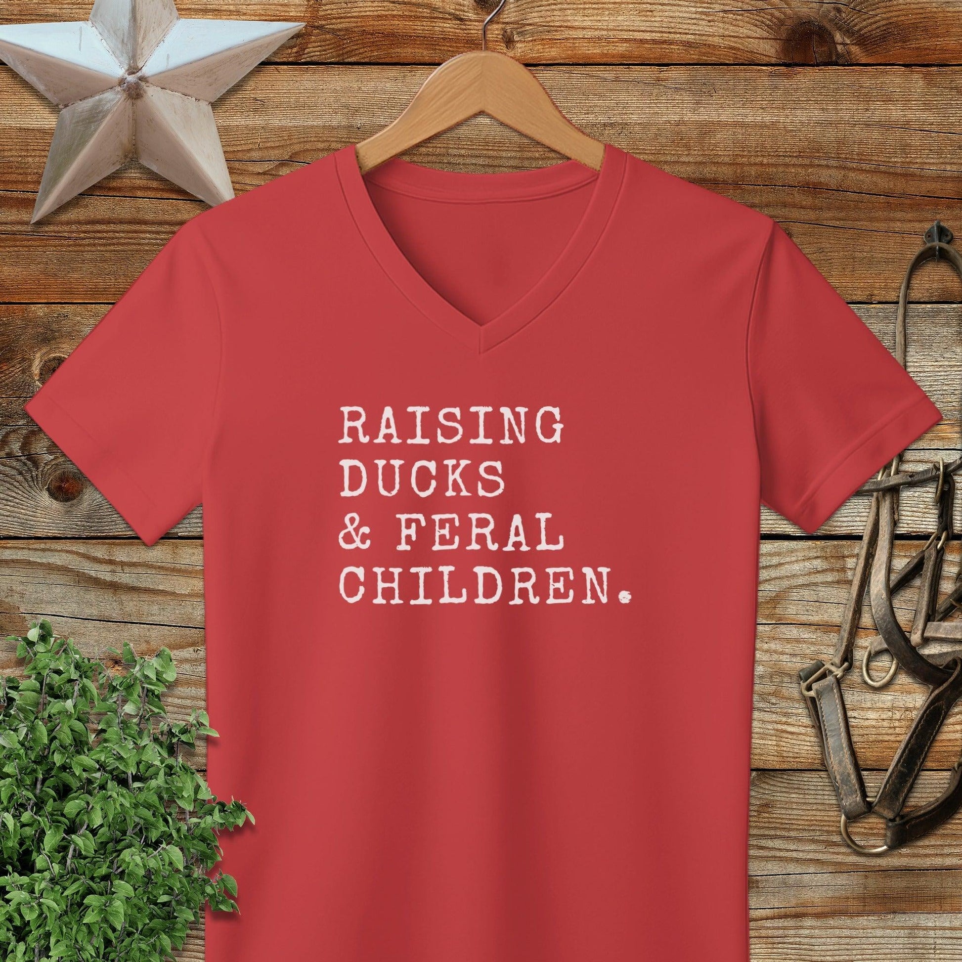 Raising Ducks & Feral Children V-neck