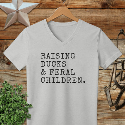Raising Ducks & Feral Children V-neck