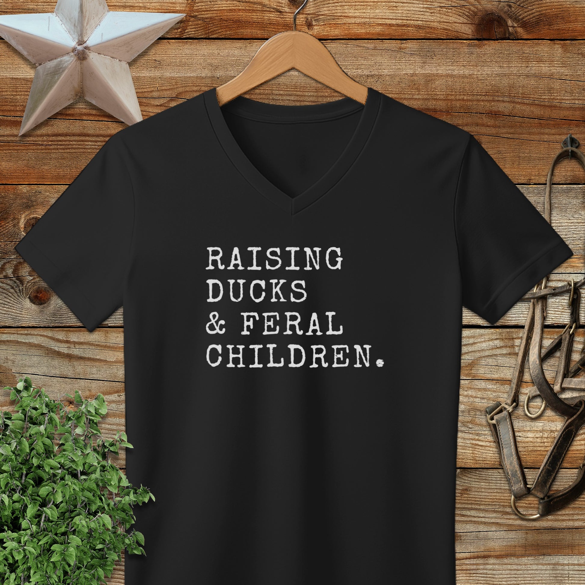 Raising Ducks & Feral Children V-neck