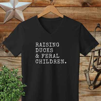 Raising Ducks & Feral Children V-neck