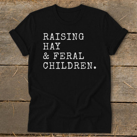 Raising Hay  Feral Children Softstyle Tee - Black