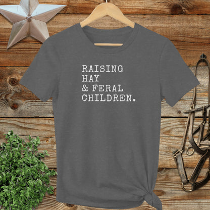 Raising Hay & Feral Children Ladies Tee