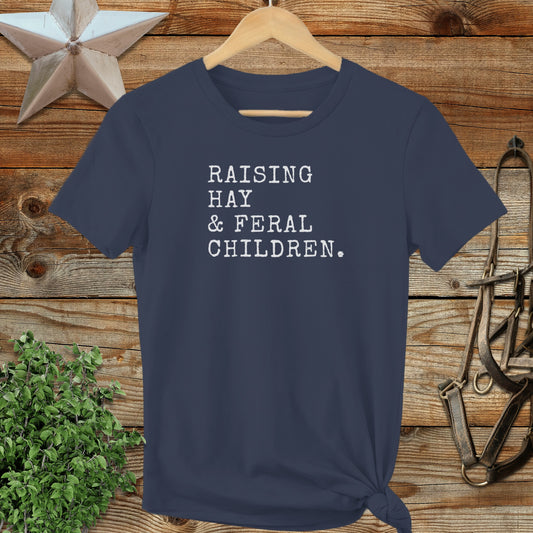 Raising Hay & Feral Children Ladies Tee