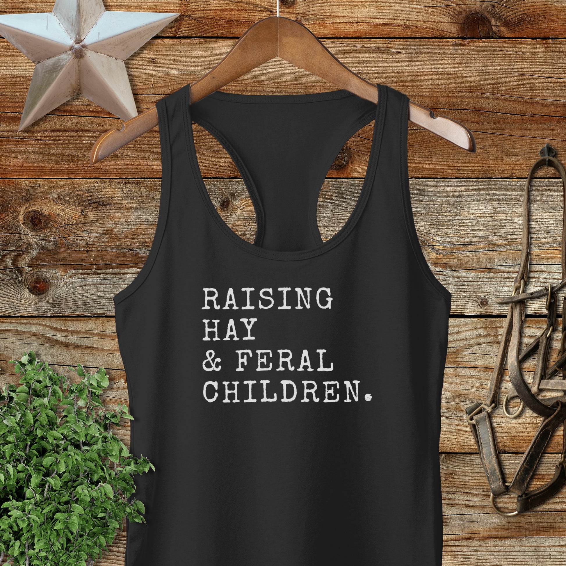Raising Hay & Feral Children Racerback Tank