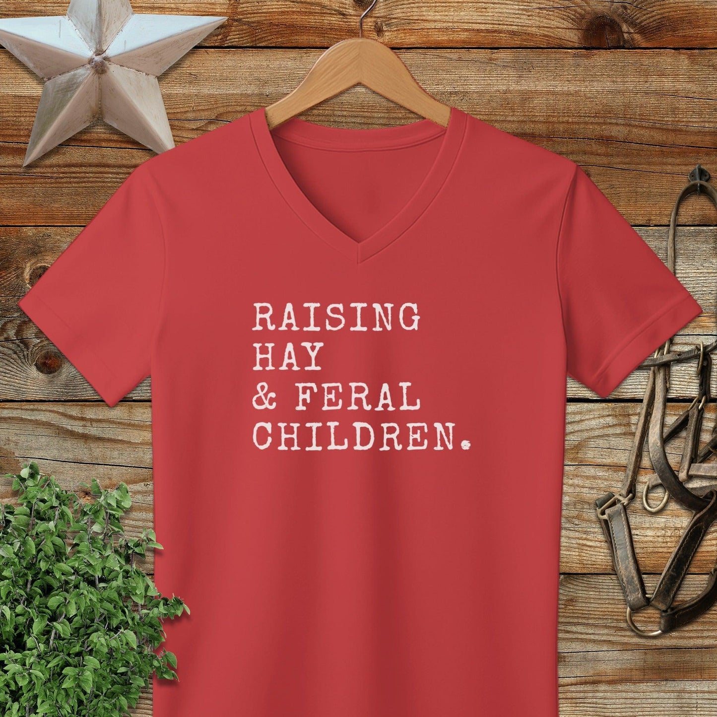 Raising Hay & Feral Children V-neck