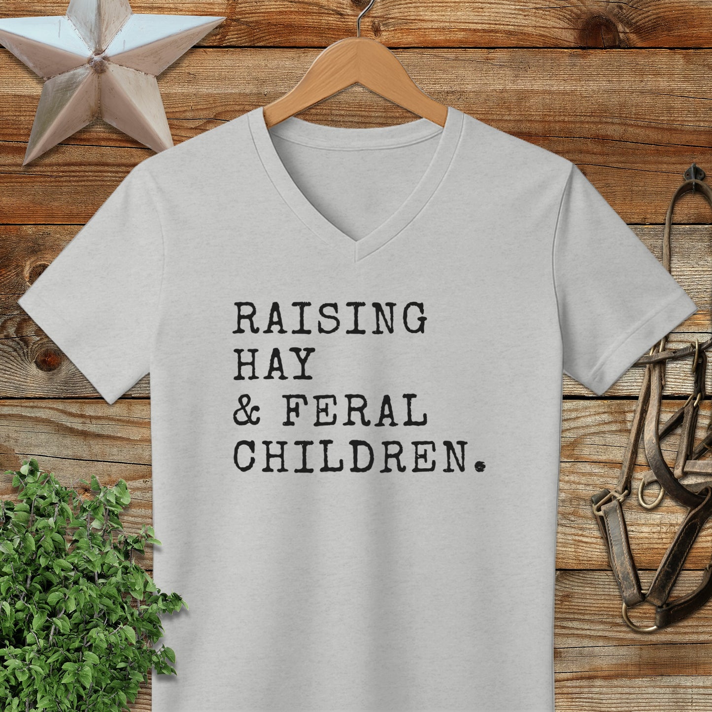 Raising Hay & Feral Children V-neck