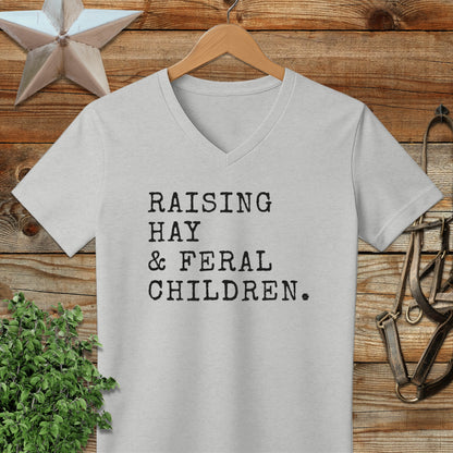 Raising Hay & Feral Children V-neck