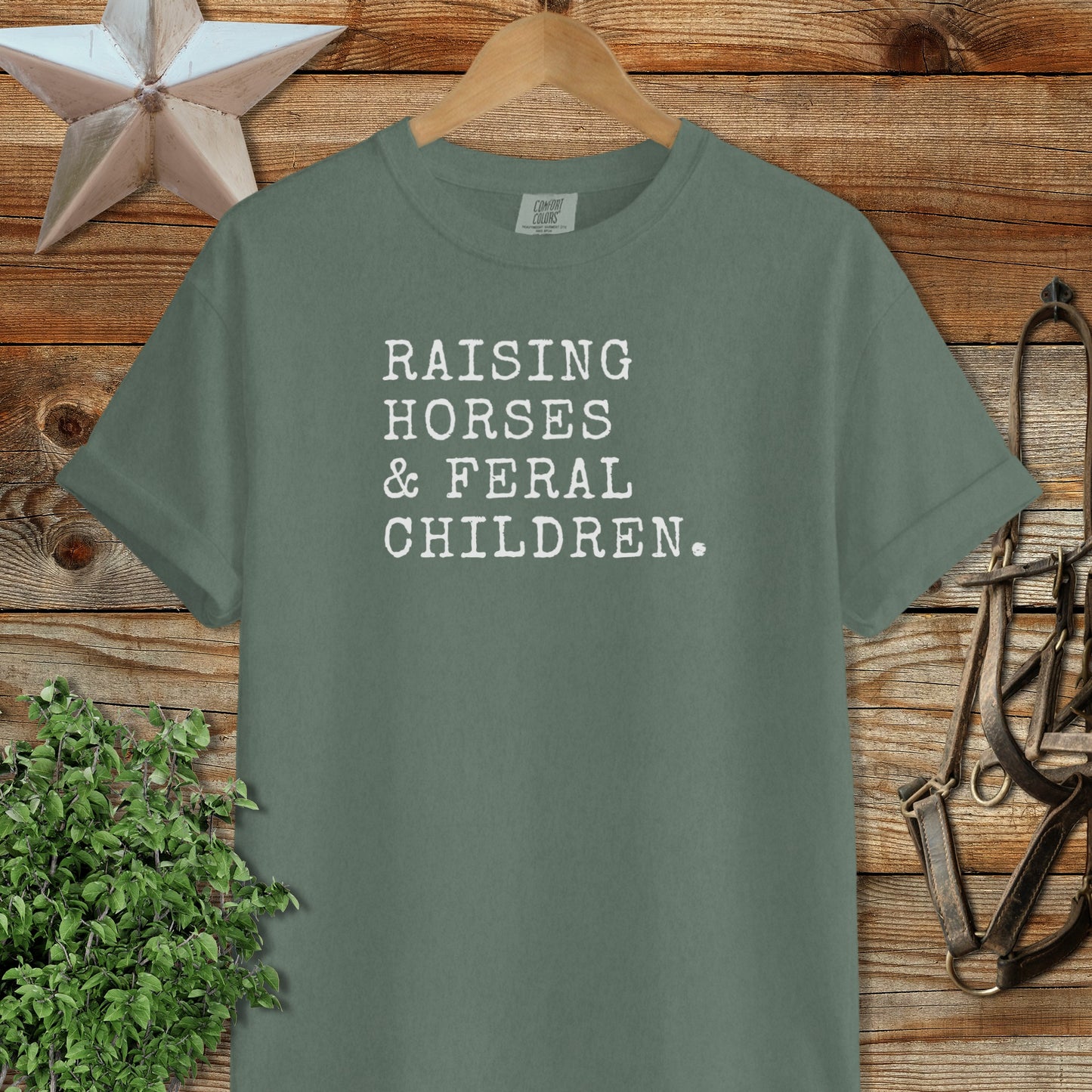 Raising Horses & Feral Children Signature Tee