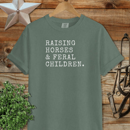 Raising Horses & Feral Children Signature Tee