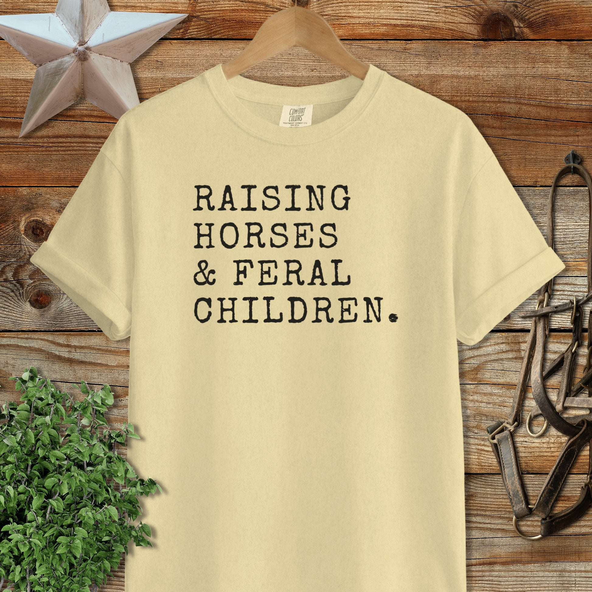 Raising Horses & Feral Children Signature Tee