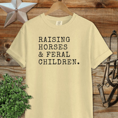 Raising Horses & Feral Children Signature Tee