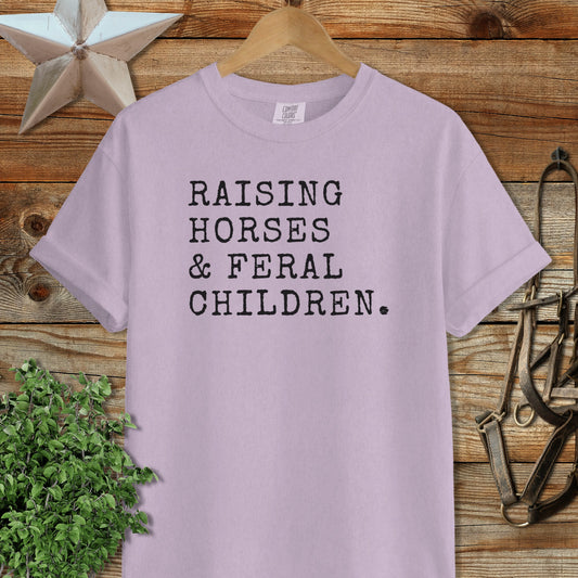 Raising Horses & Feral Children Signature Tee