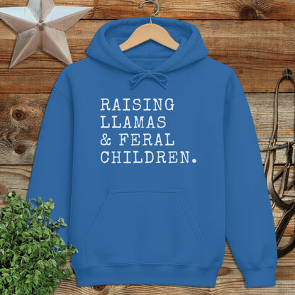 Raising Llamas & Feral Children Hoodie
