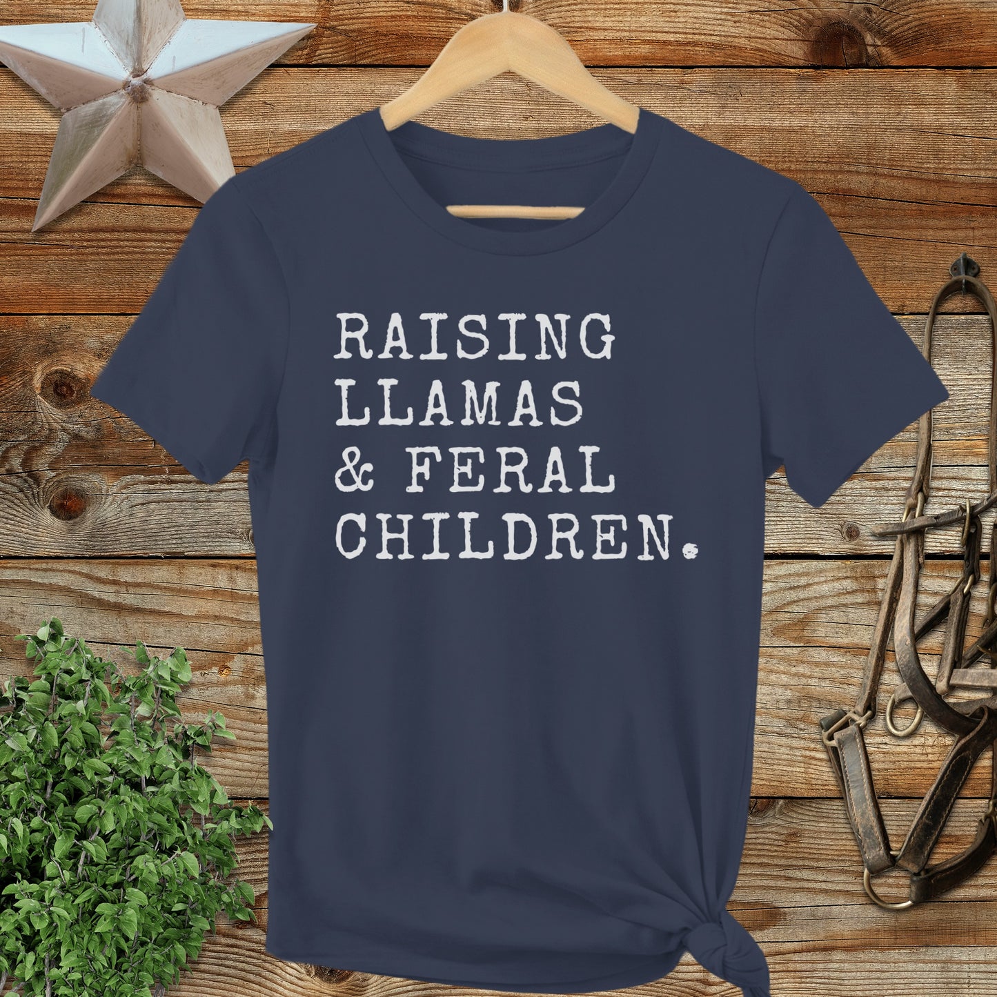 Raising Llamas & Feral Children Ladies Tee