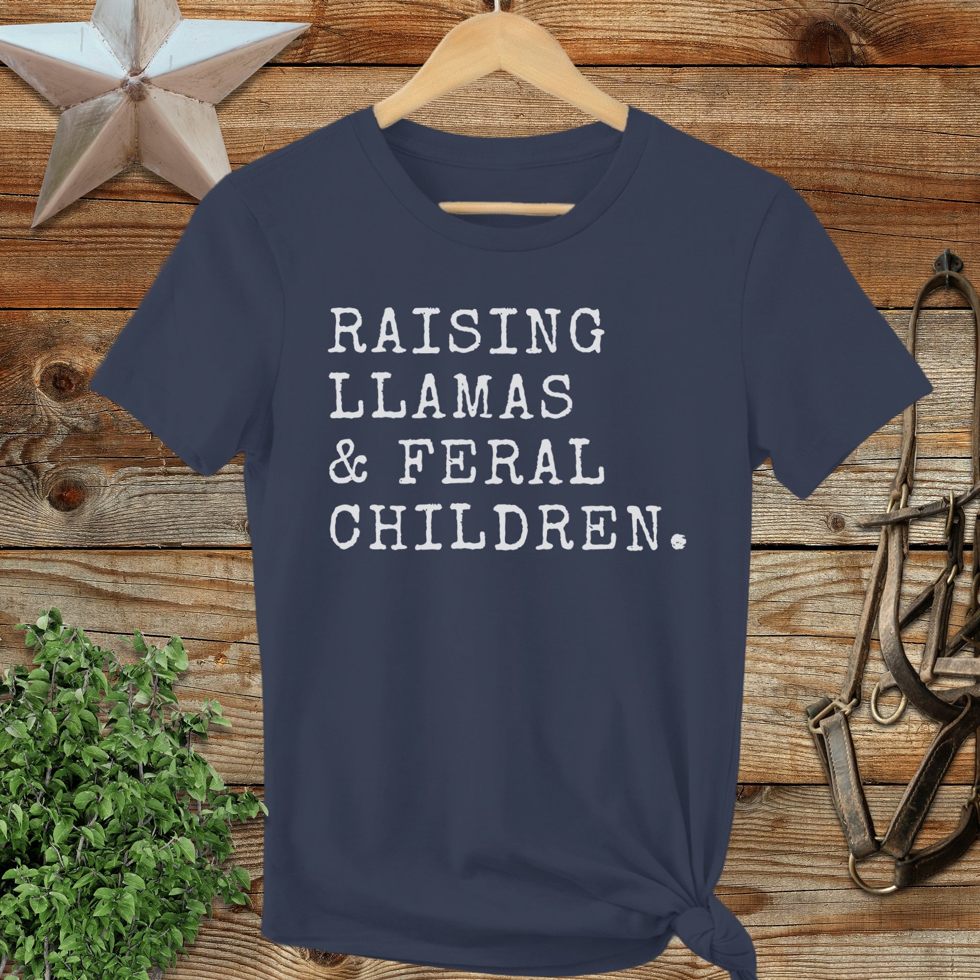 Raising Llamas & Feral Children Ladies Tee