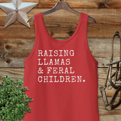 Raising Llamas & Feral Children Tank Top