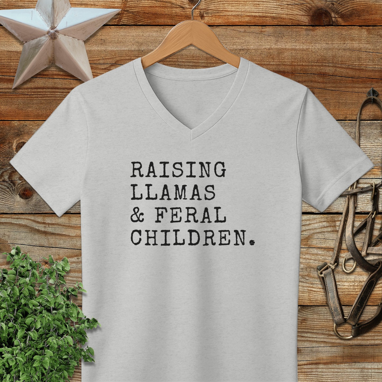 Raising Llamas & Feral Children V-neck