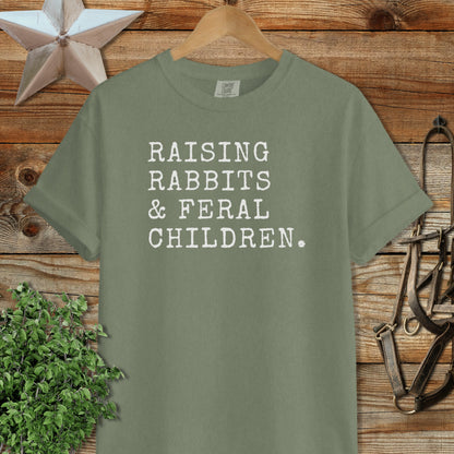 Raising Rabbits & Feral Children Signature Tee