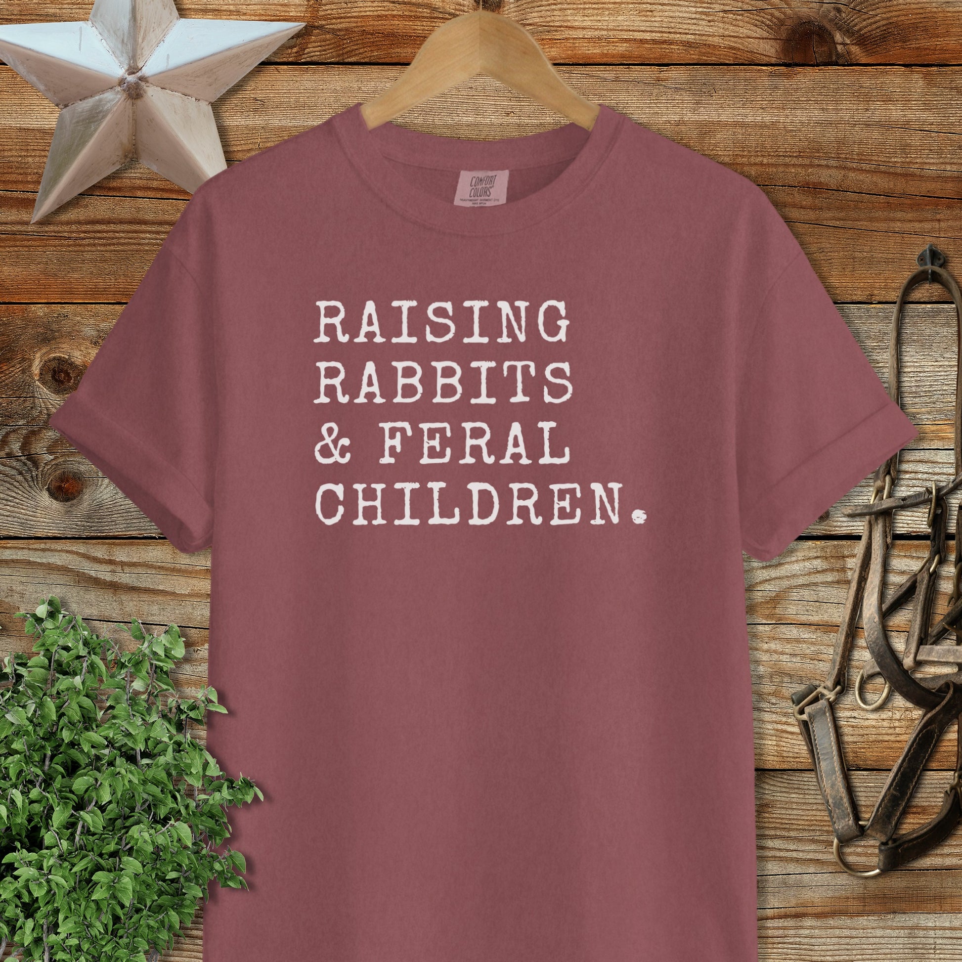 Raising Rabbits & Feral Children Signature Tee