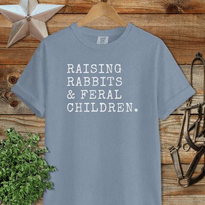 Raising Rabbits & Feral Children Signature Tee