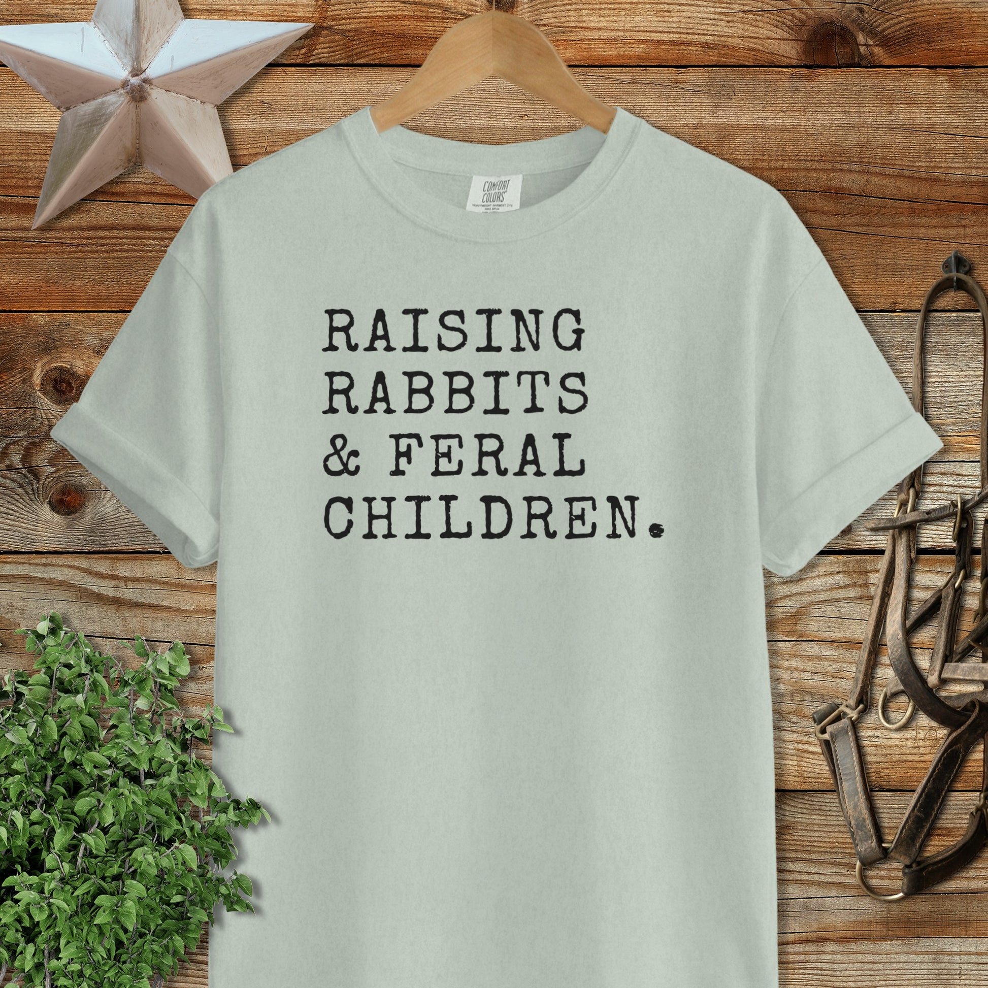 Raising Rabbits & Feral Children Signature Tee