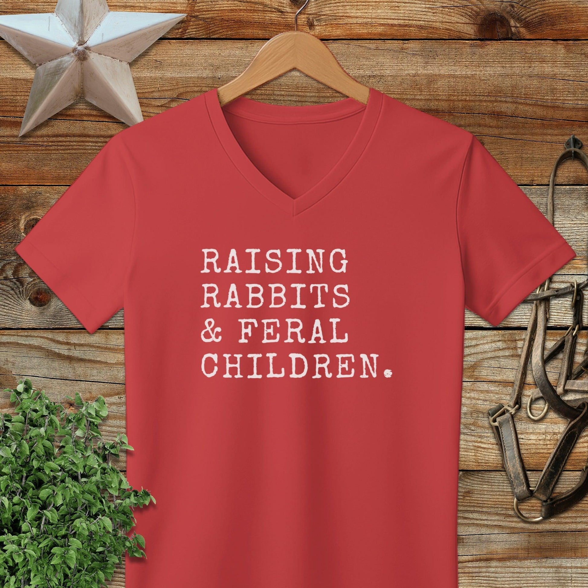 Raising Rabbits & Feral Children V-neck