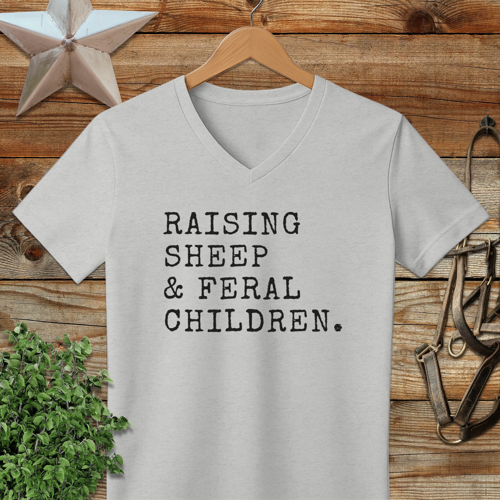 Raising Sheep & Feral Children V-neck