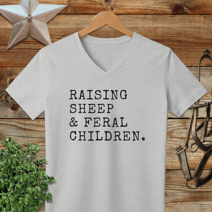 Raising Sheep & Feral Children V-neck