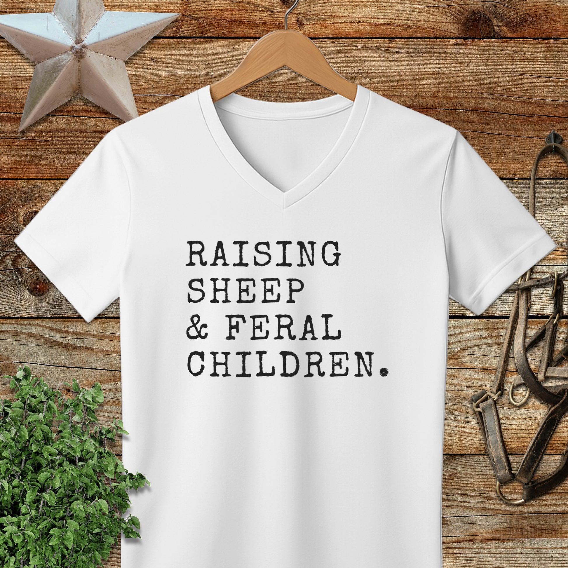 Raising Sheep & Feral Children V-neck