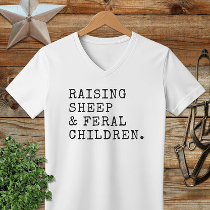 Raising Sheep & Feral Children V-neck