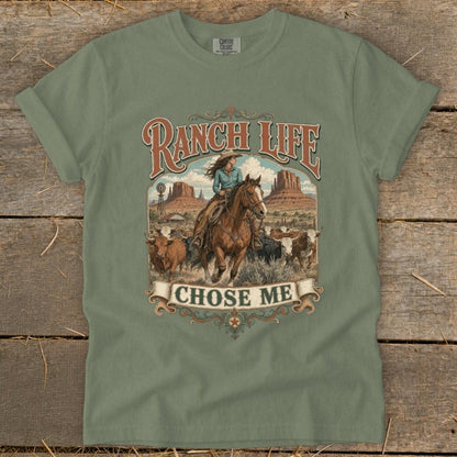 Ranch Life Chose Me Signature Tee